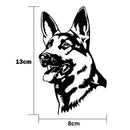 White GERMAN SHEPHERD DOG Animal Car Stickers Fashion Classic Personality 3CAU
