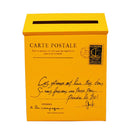 Galvanized Wall Mounted Letterbox Letter Post Mail Box Keys Holder Yellow