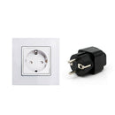 2PCS Universal US AU UK to EU Euro Europe Plug Travel Adapter Socket C TRJ
