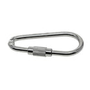 10x Alloy Screw Locking Carabiner Clasp Key Chain Key Ring Clasps 34x16mm
