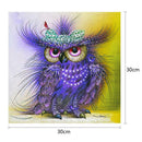 5D DIY Full Drill Diamond Painting Purple Bird Cross Stitch Embroidery Kits