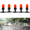 5Pcs Adjustable Misting Nozzle with Tee Joint for Watering Irrigation Sprink Gw