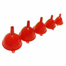 5PCS Plastic Funnel Fill Liquid Lab Car Petrol Oil Tool Water Fuel Kitchen H5L6