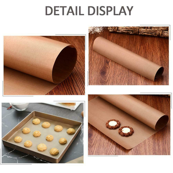 1 Reusable Copper Universal Oven Cooker Liner BBQ Grill Baking Lining Mat