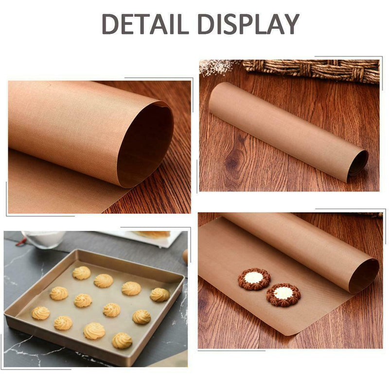 1 Reusable Copper Universal Oven Cooker Liner BBQ Grill Baking Lining Mat
