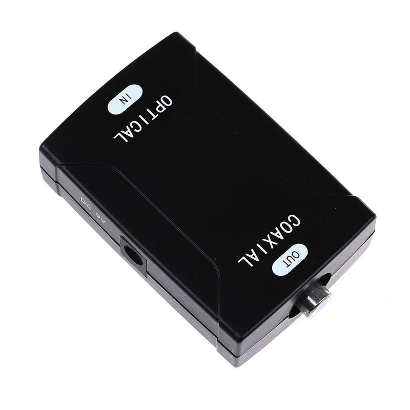 Digital optical toslink to coax coaxial RCA digital audio converter adapter 3CAU