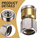 1/4 Inch Rotating Sewer Drain Nozzle Female NPT 5.5 Orifice 4,000 PSI, 1/4