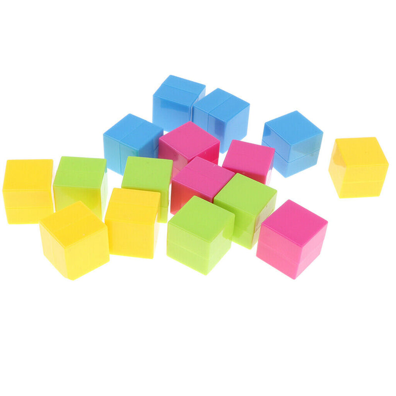16pcs Geometric Solids Cubes - Math geometry Learning Visual Aids Mathematics