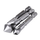3PCS HSS Titanium Coated Countersink & Deburring Drill Bit
