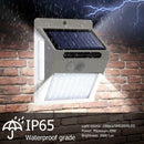 2pcs 100LED Three-sided Solar Motion Sensor Wall Light Outdoor Garden Lamp A