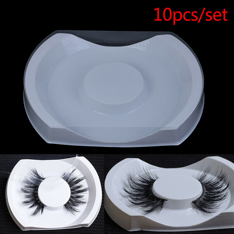10 pcs/set Packing Box White Tray Eyelash Blank Plastic Soft Eyelashes DIY BX