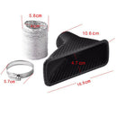 Car Cold Air Intake System Kit Air Filter Auto Front Bumper Turbo Air Intak