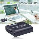 1080P USB HDMI Video Capture Card Device with Mic Input +3.5mm Audio Output A