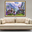 5D DIY Diamond Painting Wolves Cross Stitch Embroidery Rhinestones Mosaic