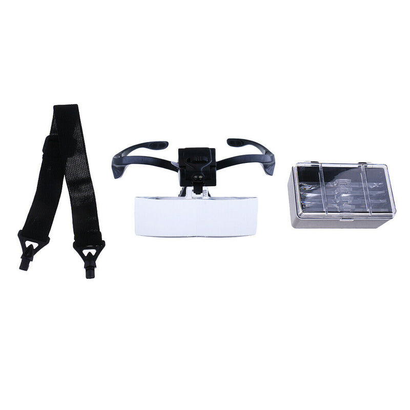 1.0/1.5/2.0/2.5/3.5X Lens Glasses Magnifier Lens with LED Illuminated Light