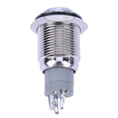 16mm 12V Red LED Momentary Push Button Metal Switch Car Boat Speakers Horn