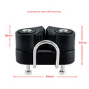 Black Composite Sailboat Cam Cleat Fast Entry Cam Cleat Breaking Load 900kg
