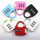 3Dial Luggage Locks Combination Padlock Travel Suitcase Resettable W4D5 Pas P0V1
