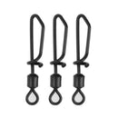 20pcs Carp Fishing Swivels with Quick Change Snap Clips Rolling Swivels