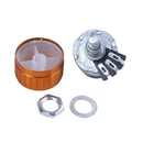 On/Off Switch Rotary Carbon Film Potentiometer 470K Ohm 5% WTH134-2 B6V3