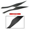 2X Carbon Fiber Headlight Eyebrow Eyelid Cover Trims for BMW E90 E91 05-12 Z8J6