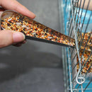 1Pc Stainless Steel Bird Feeder Adding Scoop Spoon Poultry For Pigeon/Chic BX