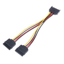 15Pin SATA Port to 2 15Pin SATA Splitter Cable Extender Power Adapter Cable