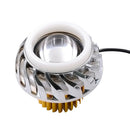 Hi-LO LED Halo Projector Motorcycle Headlight Angel Eye