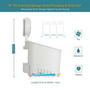 ABS Shelf Rack Shower Basket for Shampoo Holder Removable Bathroom/Dorm Wal
