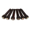 6 Pieces Wood Bridge Pins Shell Dot Inlay for Acoustic Guitar Rosewood