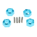Set of 4 Wheel Hub Hex Compatible for WLtoys A959 A979 1/18 Scale Blue