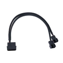 4pin IDE Molex to 2-Port 3Pin/4Pin Cooler Cooling Fan Splitter Power Cable