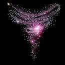 bling stone neckline iron on transfer patch hot fix rhineston crystal transfer Z