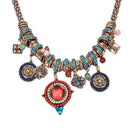Gypsy Ethnic Tribal Turkish Boho Chain  Necklace Tassel Pendant Fringe ZT FT