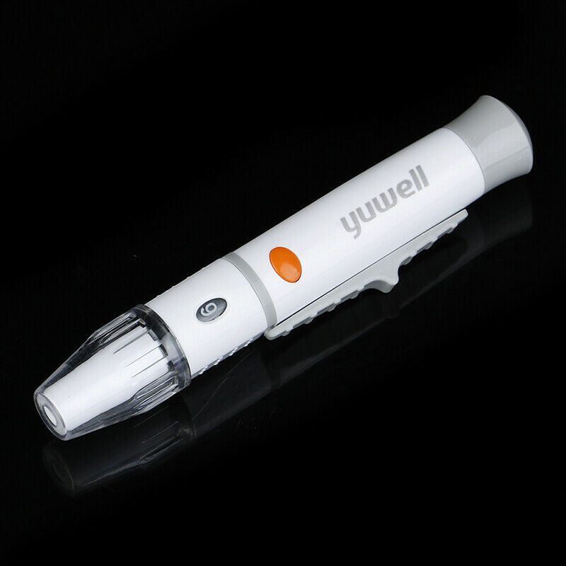 Lancet Pen Lancing Device for Diabetics Blood Collect 6 Adjustable DepthB Gw