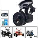 USB Motorcycle Mobile Phone Power Supply Charger Socket 12V Waterproof fgh