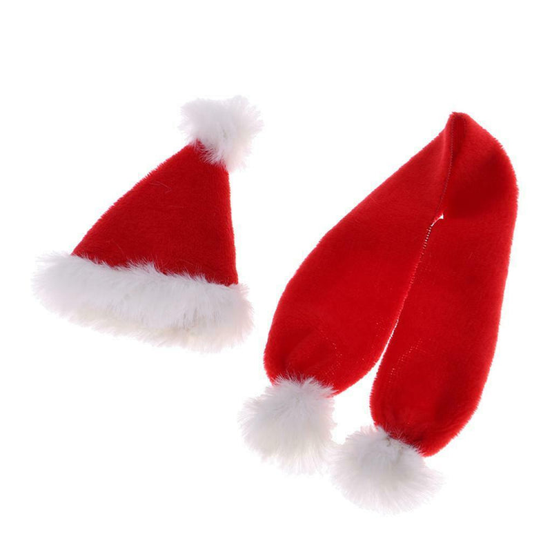 1/6 Scale Christmas Hat & Scarf for Hottoys, CY CG Girl, TTL, Enterbay 12 inch
