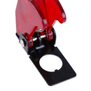 1Pc Red Illuminated LED Toggle Switch With Missile Style Flick Cover Car  OZ