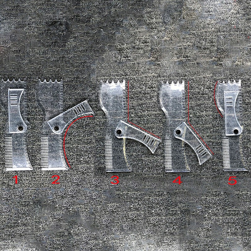 Rotating Men Beard Shaping Styling Template Comb All-In-One Beard Stencil ZYBX