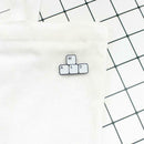 Retro Letters Keyboard Pin Brooches Creative Badges Unisex Jacket Jewelry Gifts