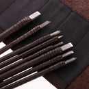 Set of 8  Stone Wood Carving Seal Engraving Set Hobby Craft Tool