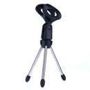 Mini Foldable Desktop Tripod Microphone Mound Holder Mic Stand