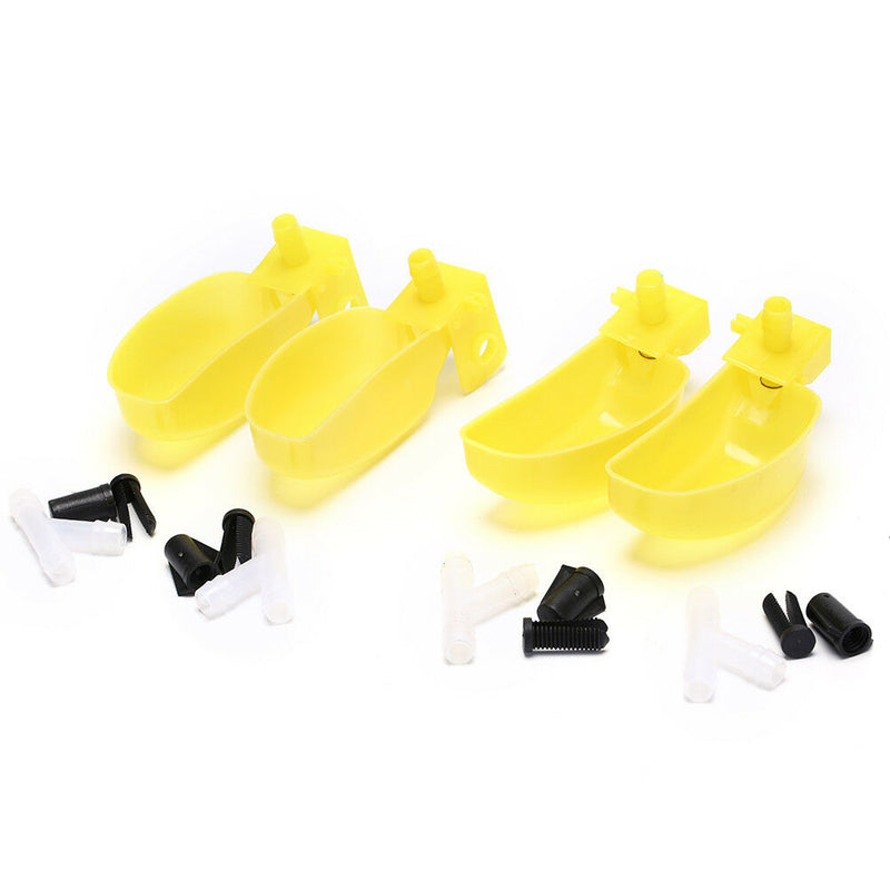 2Left+2Right 4X Bird Quail Dove Drinking Automatic Drinking Bowls Drinking Cu â„–[