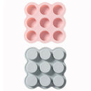 9 Cavities Cylindrical Mold Handmade Soap Silicone Mold DIY Cake Chocolate Cr Gw