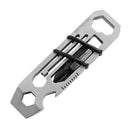 6 In 1 Edc Gadget Outdoor Camping Keychain Supplies Bottle Opener Multi-Fun