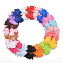 20Pcs Baby Girls Boutique Big Bow Hair Clips Grosgrain Ribbon Hairpin LIAU