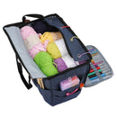 Knitting Bag Portable Yarn Tote Storage Bag for Wool Crochet Hooks Knitting E6Q7