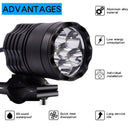 Front Spotlight Head Light Motorcycle 6 Led Headlights Universal Fit E-Bike