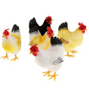 2 Pcs Lifelike Feathered Chick Home Adornment Decoration Handmade Crafts