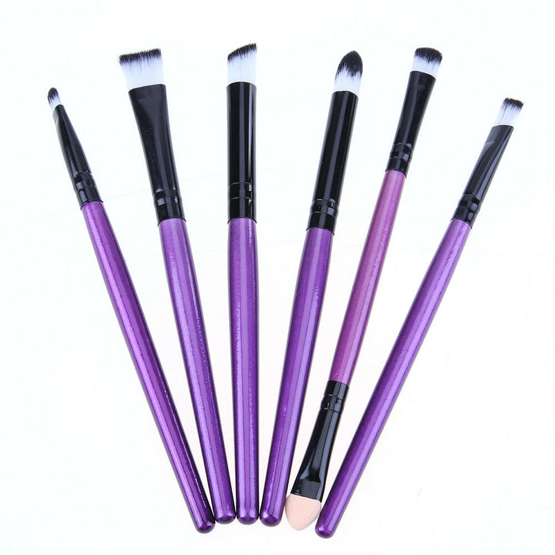 6pcs/set Dual-end Eyes Makeup Brushes Eyebrows Eyelash Eye Liner Cosmetics A